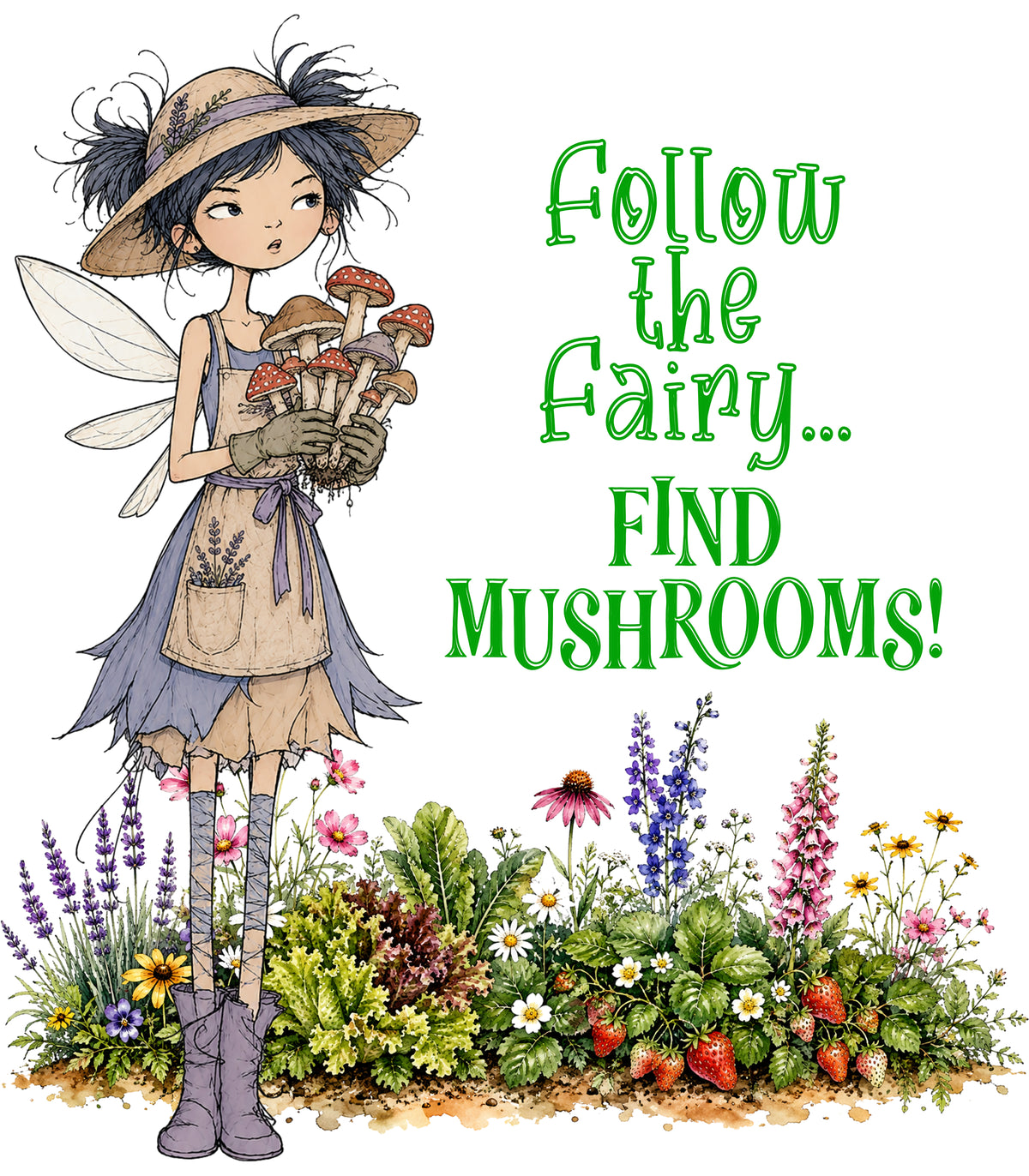 Follow The Fairy… Find Mushrooms!