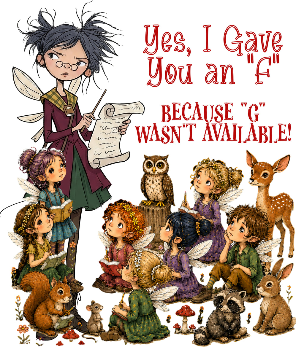 Yes, I Gave You An "F"… Because "G" Wasn't Available!