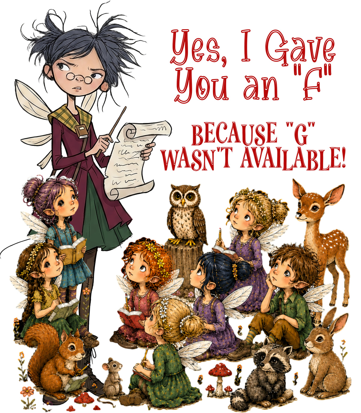 Yes, I Gave You An "F"… Because "G" Wasn't Available!